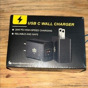 20W USB C Wall Charger - Black